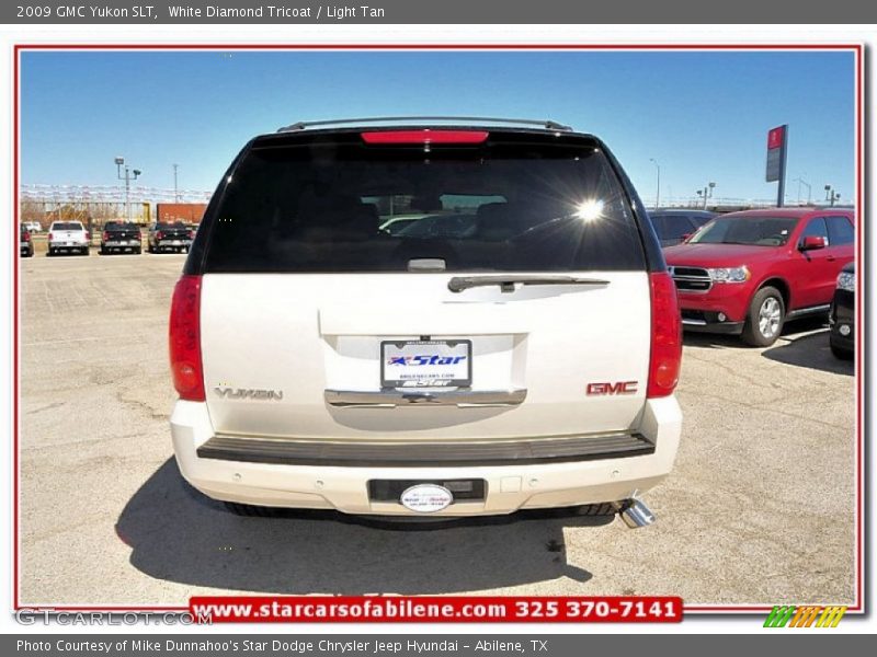 White Diamond Tricoat / Light Tan 2009 GMC Yukon SLT