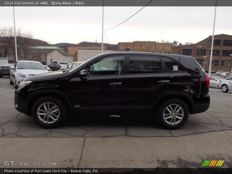 Ebony Black / Black 2014 Kia Sorento LX AWD