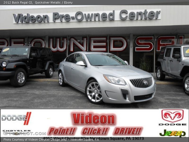 Quicksilver Metallic / Ebony 2012 Buick Regal GS