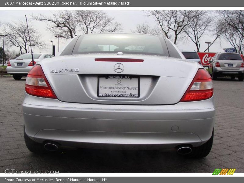 Iridium Silver Metallic / Black 2007 Mercedes-Benz SLK 280 Roadster