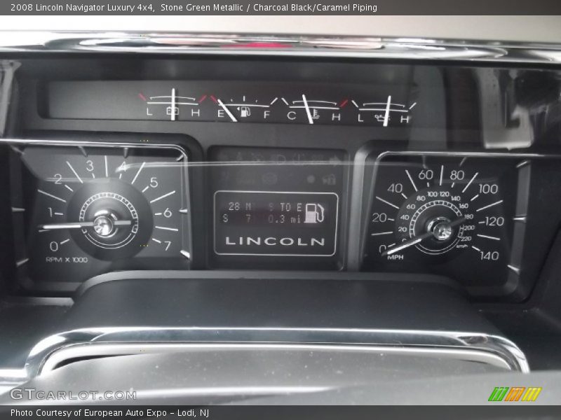 Stone Green Metallic / Charcoal Black/Caramel Piping 2008 Lincoln Navigator Luxury 4x4