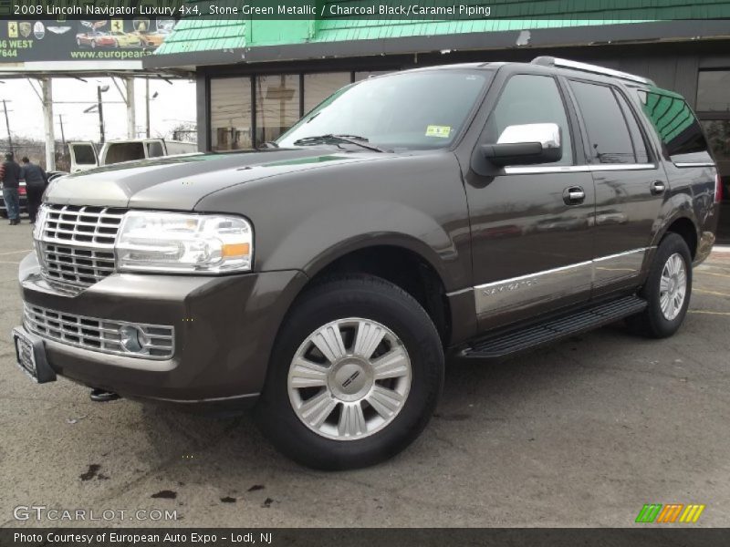 Stone Green Metallic / Charcoal Black/Caramel Piping 2008 Lincoln Navigator Luxury 4x4