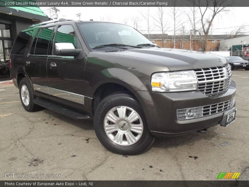 Stone Green Metallic / Charcoal Black/Caramel Piping 2008 Lincoln Navigator Luxury 4x4