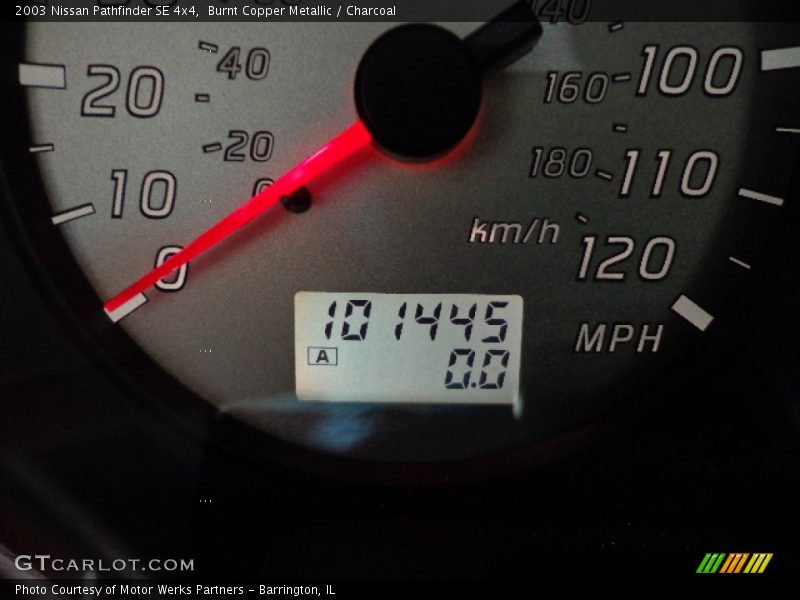 Burnt Copper Metallic / Charcoal 2003 Nissan Pathfinder SE 4x4