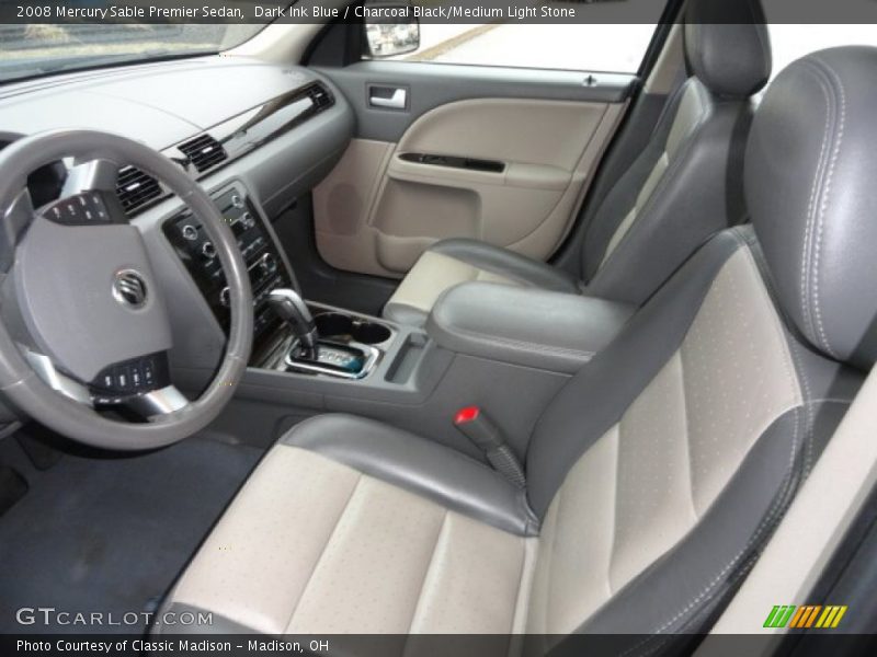 Dark Ink Blue / Charcoal Black/Medium Light Stone 2008 Mercury Sable Premier Sedan