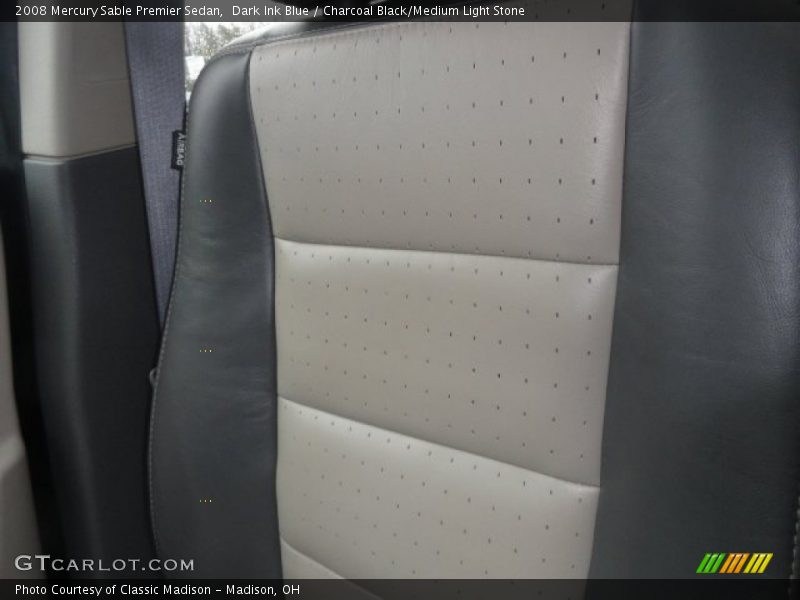 Dark Ink Blue / Charcoal Black/Medium Light Stone 2008 Mercury Sable Premier Sedan