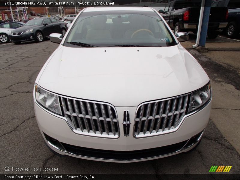 White Platinum Tri-Coat / Light Camel 2011 Lincoln MKZ AWD