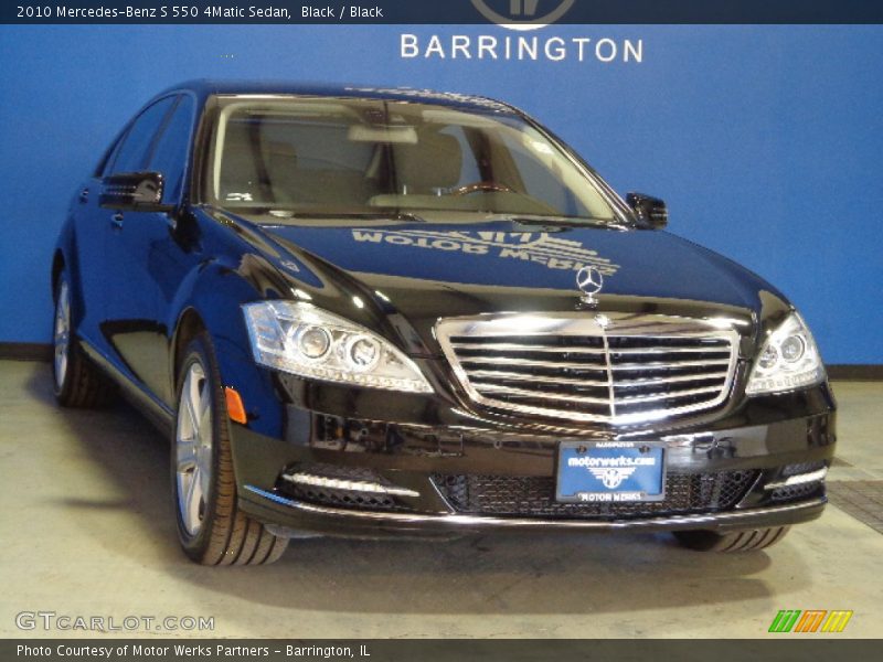 Black / Black 2010 Mercedes-Benz S 550 4Matic Sedan