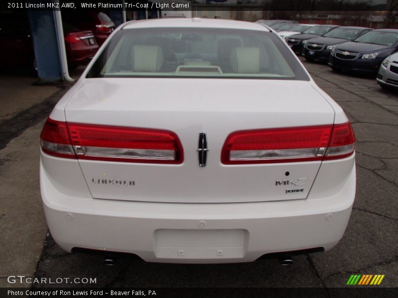 White Platinum Tri-Coat / Light Camel 2011 Lincoln MKZ AWD
