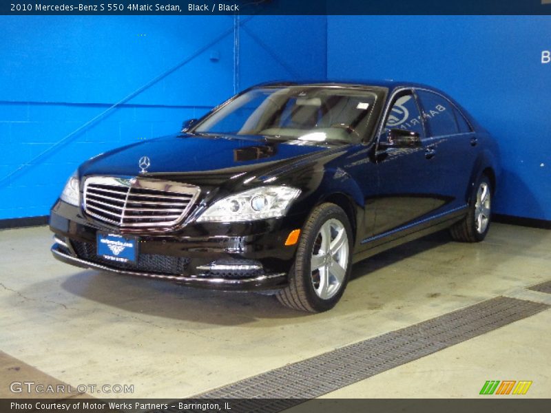 Black / Black 2010 Mercedes-Benz S 550 4Matic Sedan