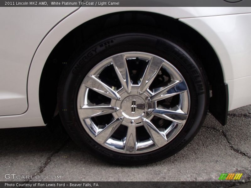 White Platinum Tri-Coat / Light Camel 2011 Lincoln MKZ AWD