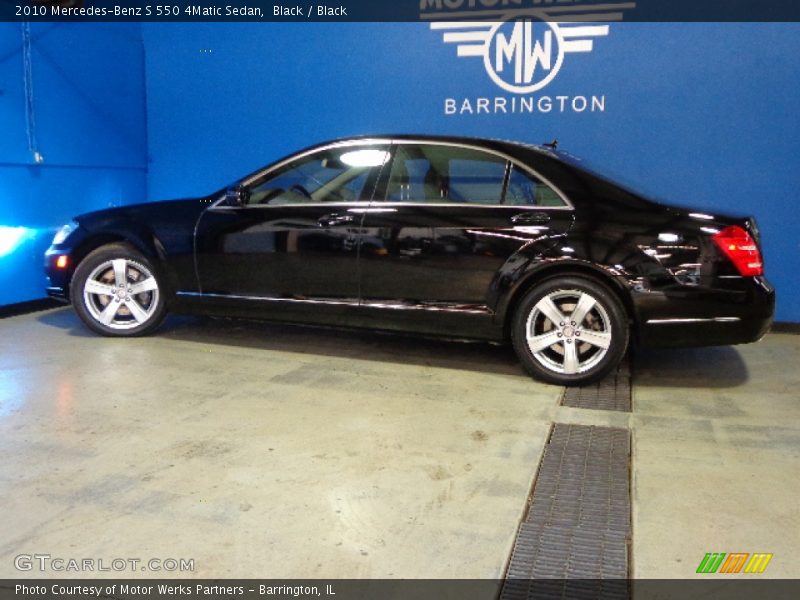Black / Black 2010 Mercedes-Benz S 550 4Matic Sedan