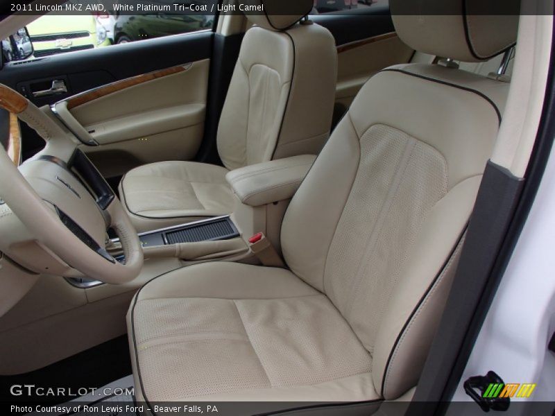 White Platinum Tri-Coat / Light Camel 2011 Lincoln MKZ AWD