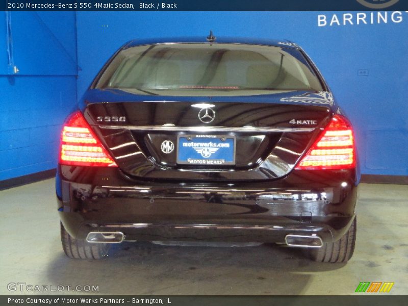 Black / Black 2010 Mercedes-Benz S 550 4Matic Sedan