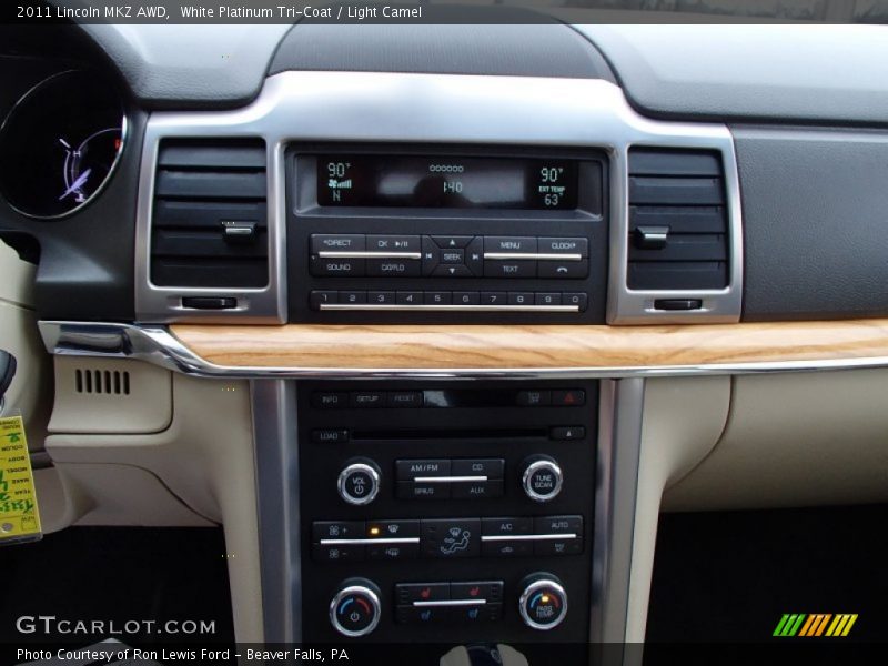 White Platinum Tri-Coat / Light Camel 2011 Lincoln MKZ AWD