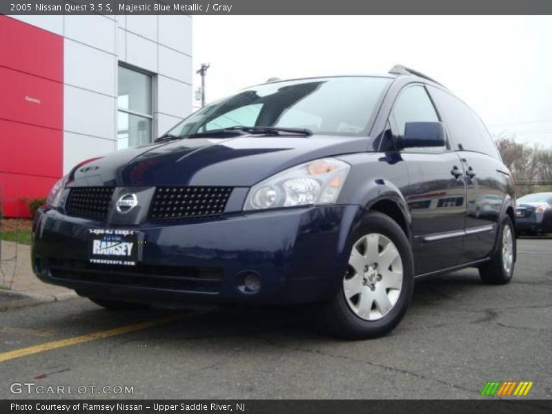 Majestic Blue Metallic / Gray 2005 Nissan Quest 3.5 S