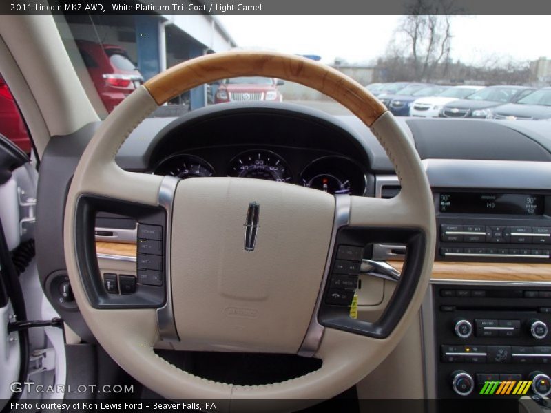 White Platinum Tri-Coat / Light Camel 2011 Lincoln MKZ AWD