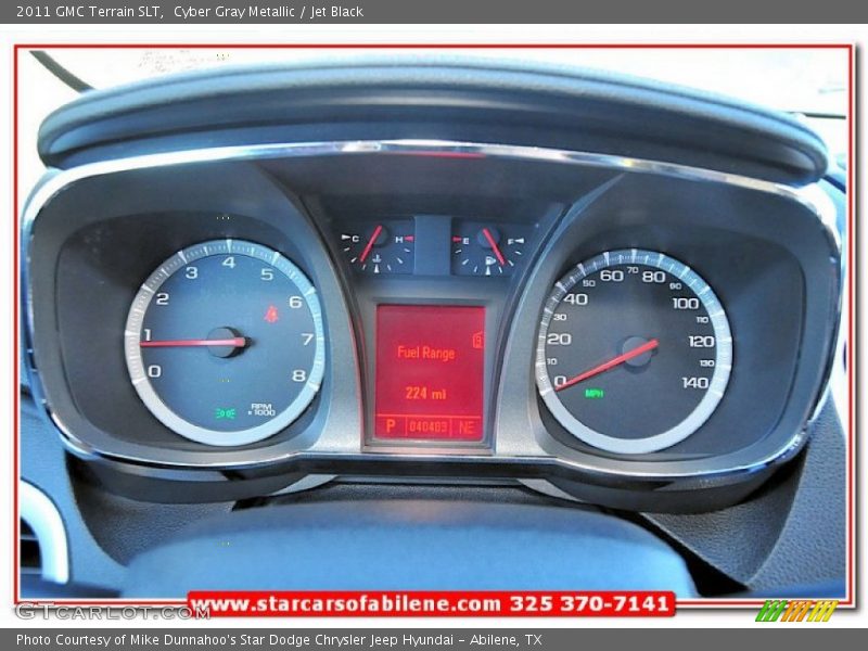 Cyber Gray Metallic / Jet Black 2011 GMC Terrain SLT