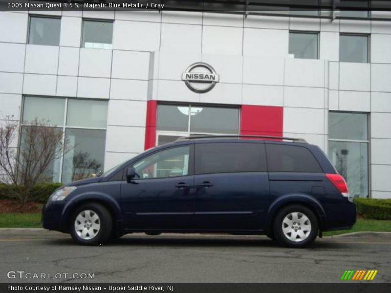 Majestic Blue Metallic / Gray 2005 Nissan Quest 3.5 S