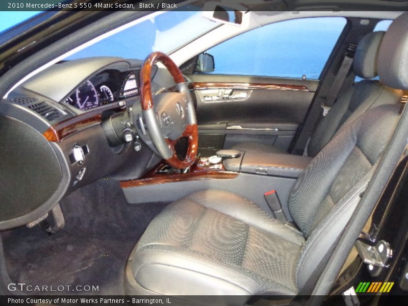 Black / Black 2010 Mercedes-Benz S 550 4Matic Sedan