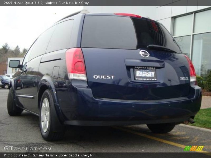 Majestic Blue Metallic / Gray 2005 Nissan Quest 3.5 S