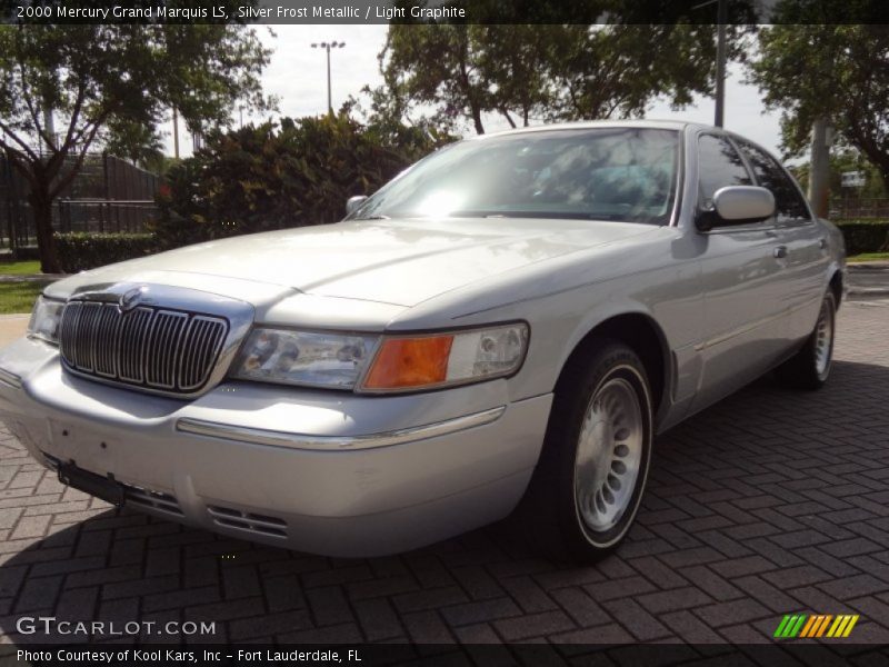 Silver Frost Metallic / Light Graphite 2000 Mercury Grand Marquis LS