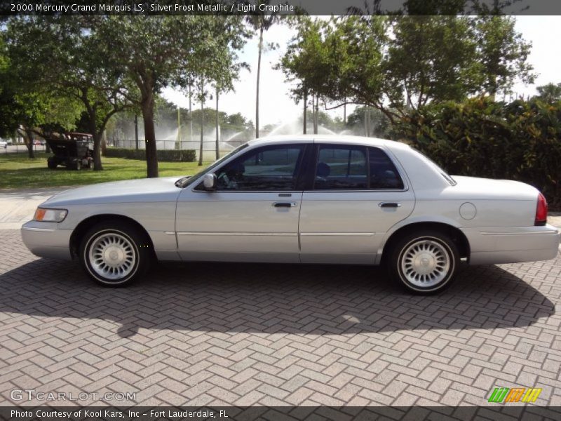 Silver Frost Metallic / Light Graphite 2000 Mercury Grand Marquis LS