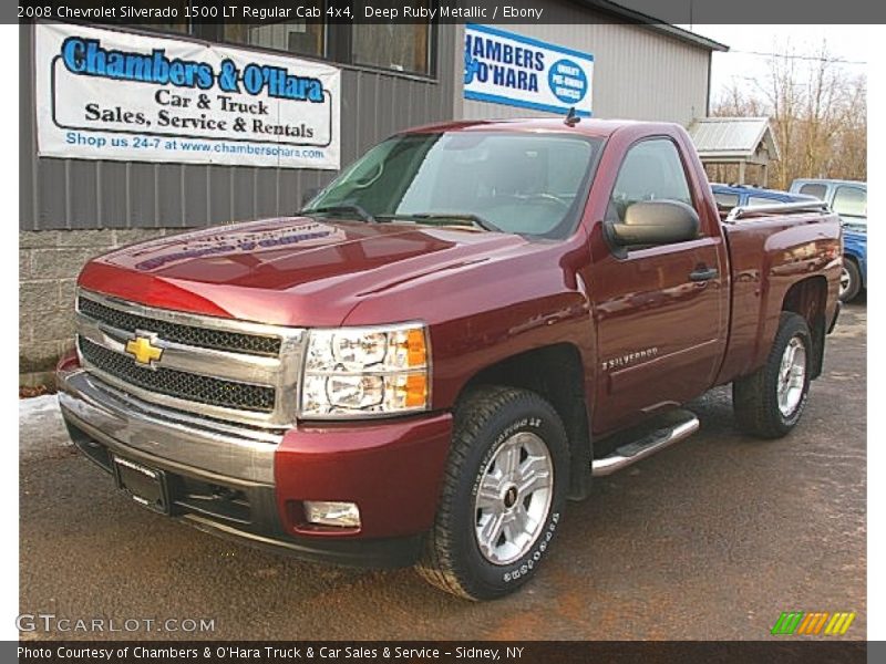 Deep Ruby Metallic / Ebony 2008 Chevrolet Silverado 1500 LT Regular Cab 4x4