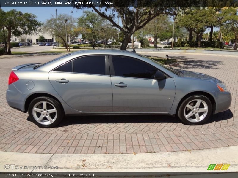 Blue Gold Crystal Metallic / Ebony 2009 Pontiac G6 GT Sedan