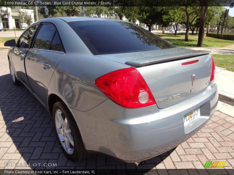 Blue Gold Crystal Metallic / Ebony 2009 Pontiac G6 GT Sedan