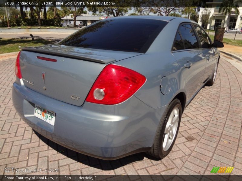 Blue Gold Crystal Metallic / Ebony 2009 Pontiac G6 GT Sedan