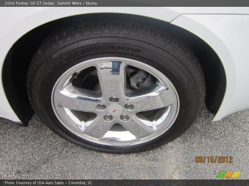 Summit White / Ebony 2009 Pontiac G6 GT Sedan