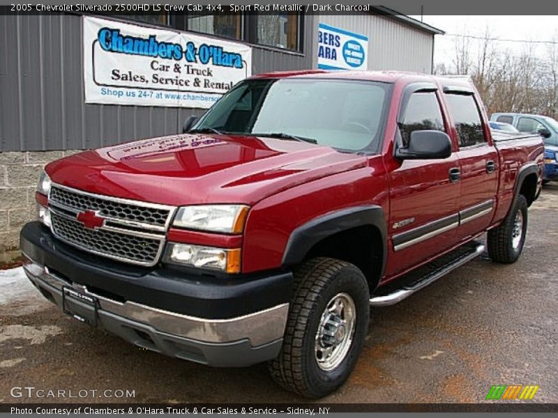 Sport Red Metallic / Dark Charcoal 2005 Chevrolet Silverado 2500HD LS Crew Cab 4x4