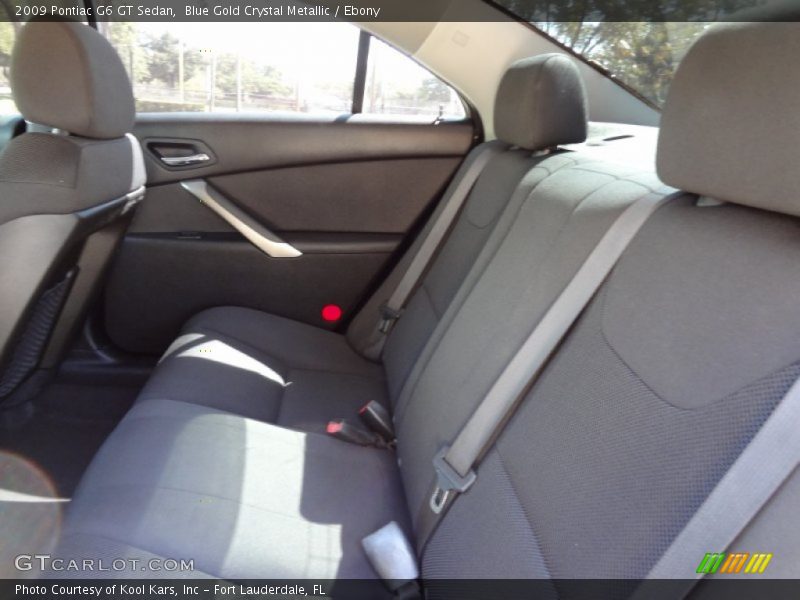 Blue Gold Crystal Metallic / Ebony 2009 Pontiac G6 GT Sedan