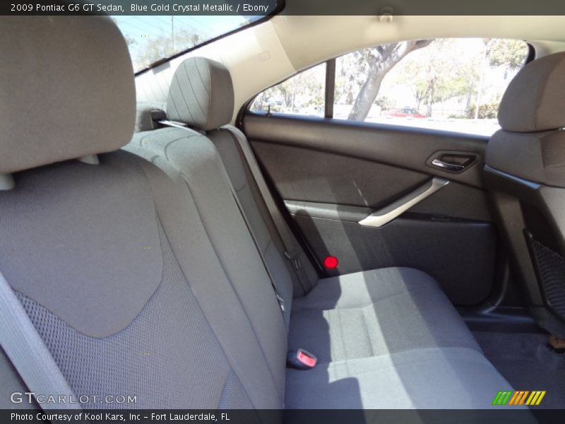 Blue Gold Crystal Metallic / Ebony 2009 Pontiac G6 GT Sedan