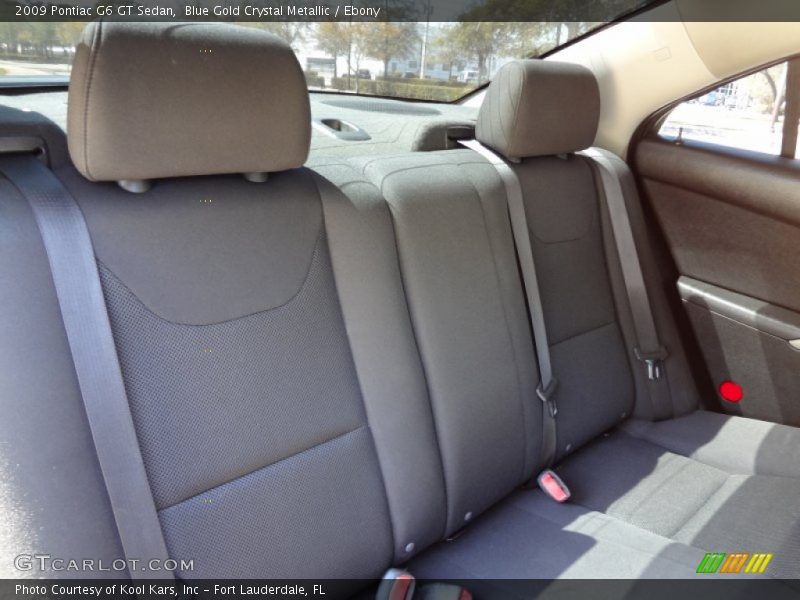 Blue Gold Crystal Metallic / Ebony 2009 Pontiac G6 GT Sedan
