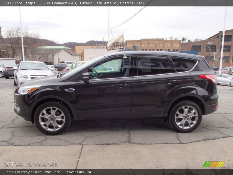 Tuxedo Black Metallic / Charcoal Black 2013 Ford Escape SEL 2.0L EcoBoost 4WD