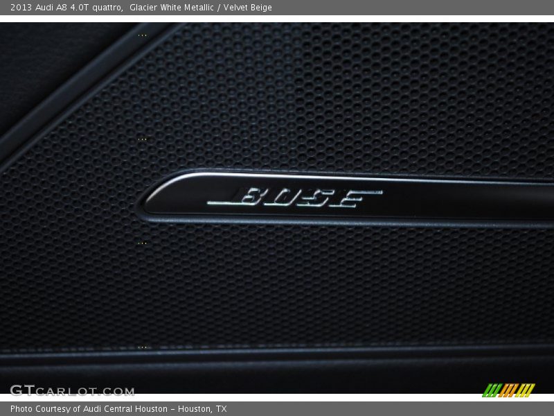 Glacier White Metallic / Velvet Beige 2013 Audi A8 4.0T quattro