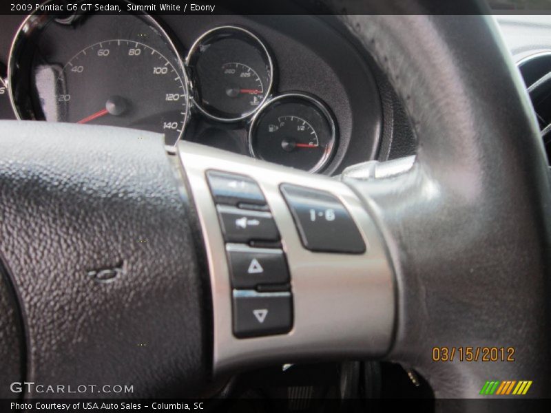 Summit White / Ebony 2009 Pontiac G6 GT Sedan