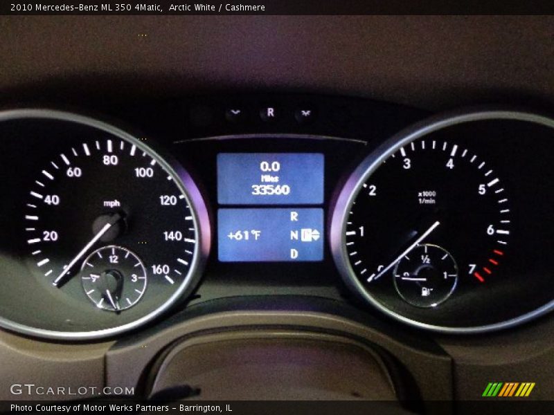Arctic White / Cashmere 2010 Mercedes-Benz ML 350 4Matic