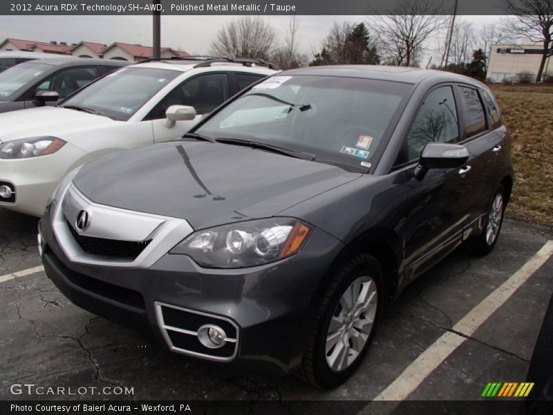 Polished Metal Metallic / Taupe 2012 Acura RDX Technology SH-AWD