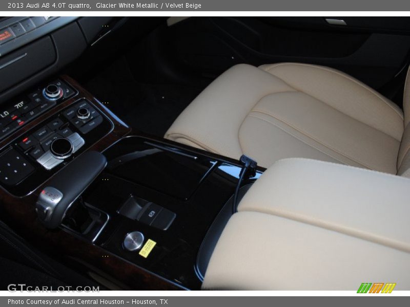 Glacier White Metallic / Velvet Beige 2013 Audi A8 4.0T quattro