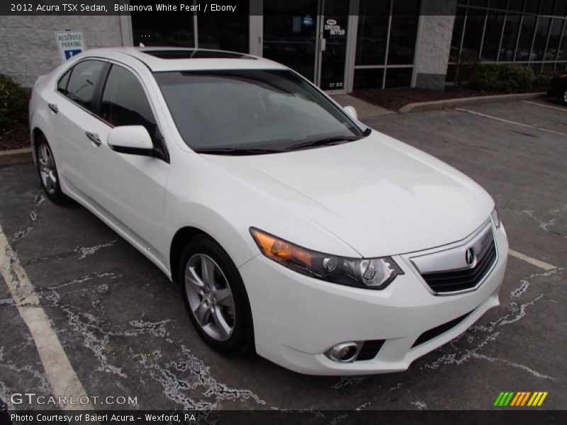 Bellanova White Pearl / Ebony 2012 Acura TSX Sedan
