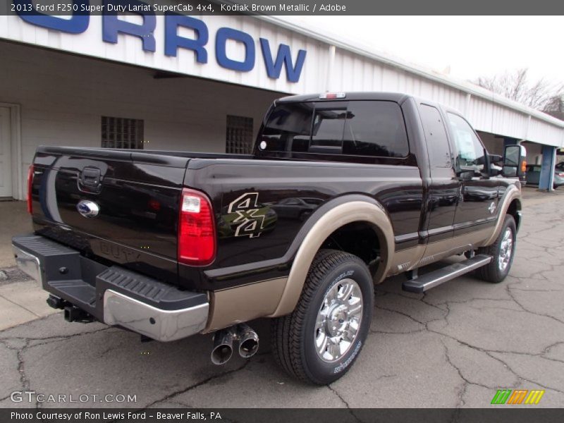 Kodiak Brown Metallic / Adobe 2013 Ford F250 Super Duty Lariat SuperCab 4x4