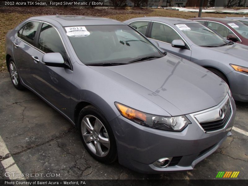 Forged Silver Metallic / Ebony 2012 Acura TSX Sedan