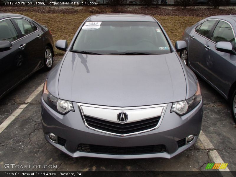 Forged Silver Metallic / Ebony 2012 Acura TSX Sedan