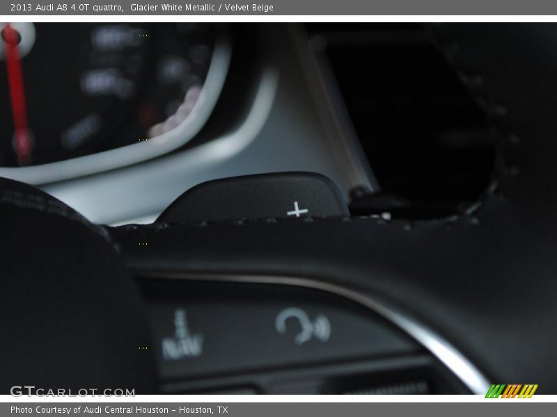 Glacier White Metallic / Velvet Beige 2013 Audi A8 4.0T quattro