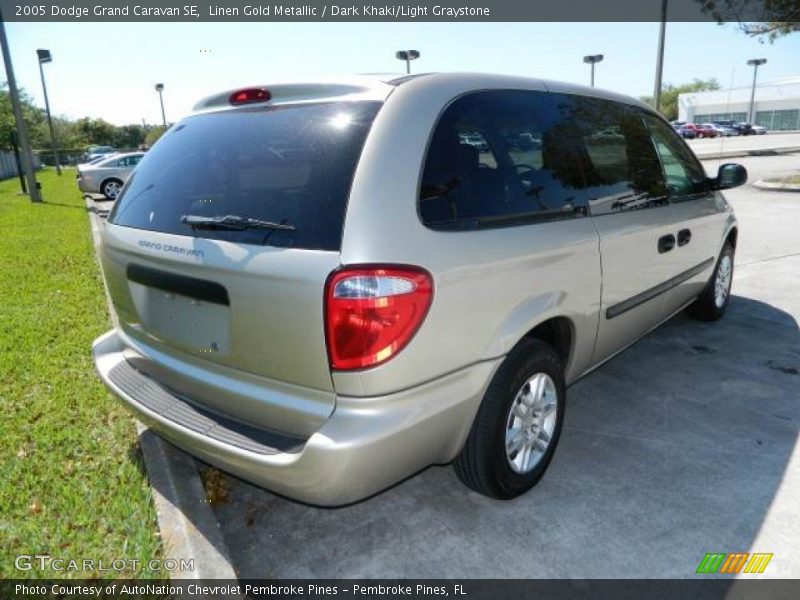 Linen Gold Metallic / Dark Khaki/Light Graystone 2005 Dodge Grand Caravan SE