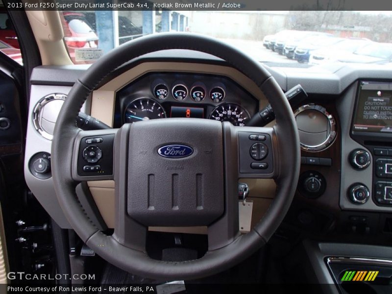  2013 F250 Super Duty Lariat SuperCab 4x4 Steering Wheel
