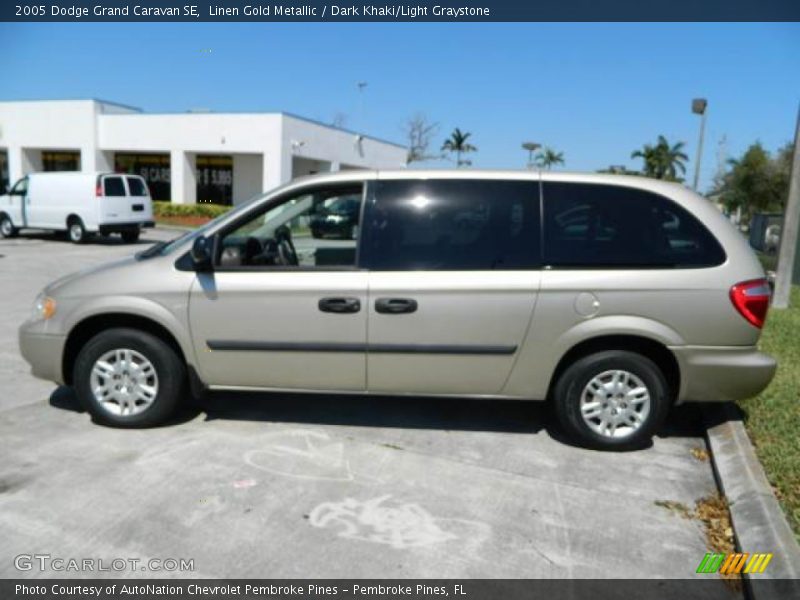 Linen Gold Metallic / Dark Khaki/Light Graystone 2005 Dodge Grand Caravan SE